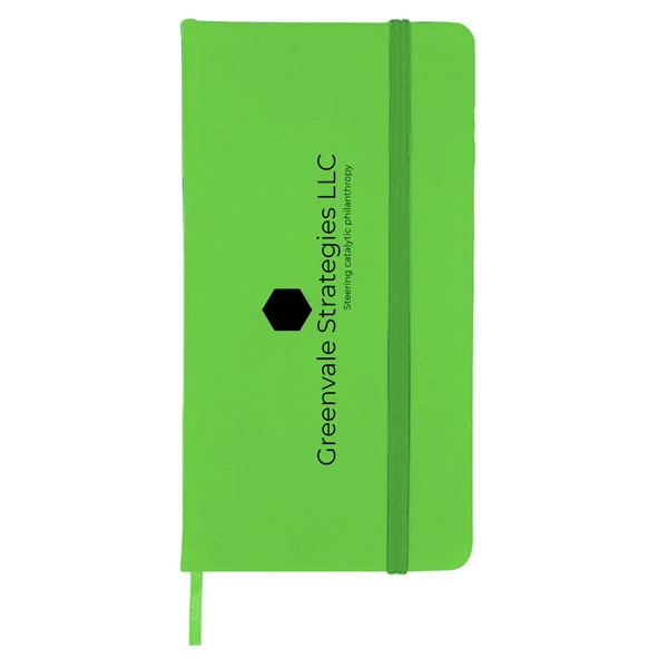 3" x 6" 60-sheet Comfort Touch Hardboard Junior Notebook with PVC... from ASI 63549 Jornik Manufacturing Corp / Jornik