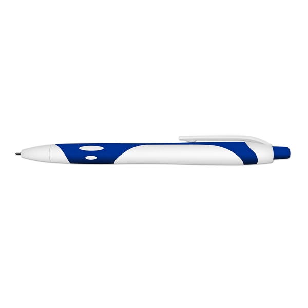 5 5/8"L rubberized ballpoint pen with blue gel ink.... from ASI 67675 Liqui-Mark Corp