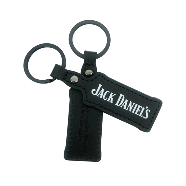 PU leather keychain plus debossed on 1 side of PU leather... from ASI 37218 Athena Promo (tm)