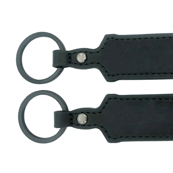 PU leather keychain plus debossed on 1 side of PU leather... from ASI 37218 Athena Promo (tm)