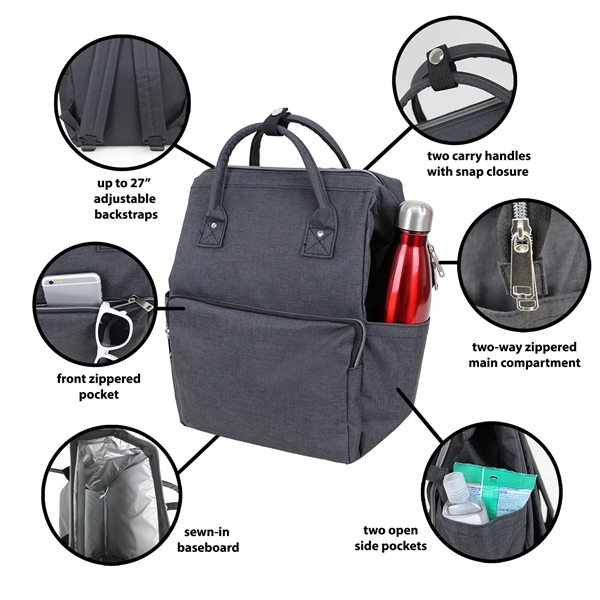 Features a large two-way zippered main compartment, two open side pockets,... from ASI 37980 Bagworld