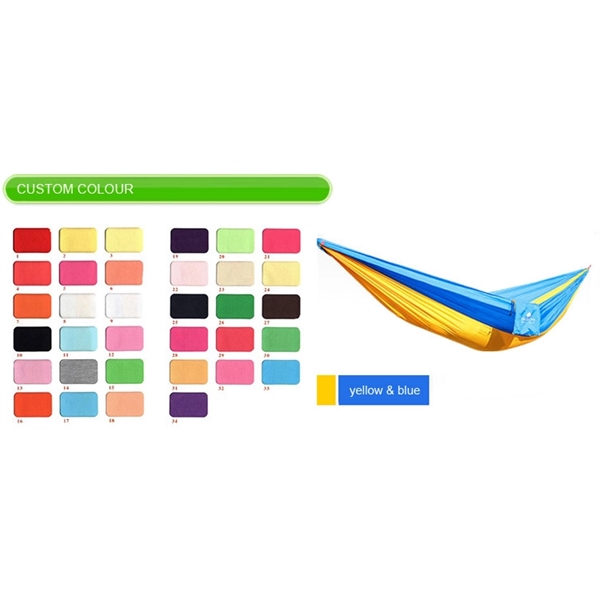 Custom single hammock with 2 steel carabiners, 2 Tree Straps and... from ASI 62635 Inno-Vative Solutions Grp LTD