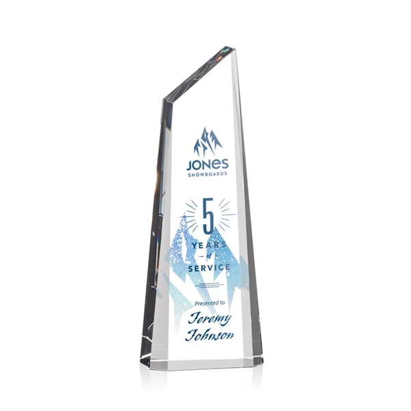 Stunning trapezoidal tower award is anchored with a thick optical crystal... from ASI 84592 St Regis Group / St Regis