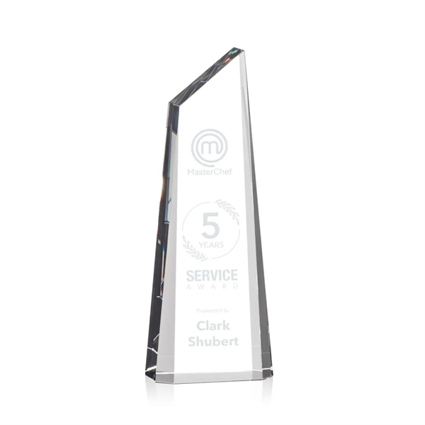 Stunning trapezoidal tower award is anchored with a thick optical crystal... from ASI 84592 St Regis Group / St Regis