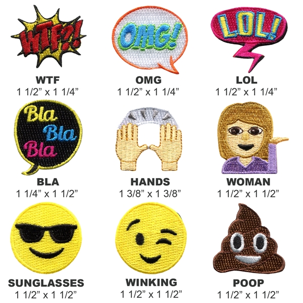 Embroidered Stock Sticker Card Program... from ASI 90160 Suntex Industries