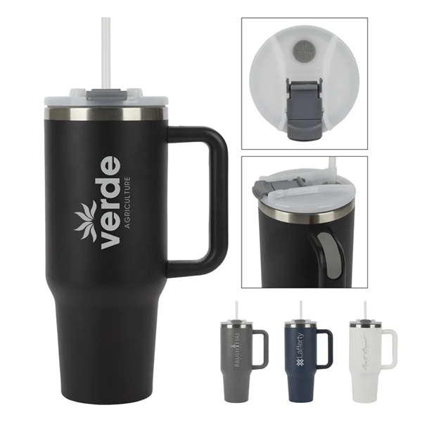 Acadia 40 oz. Double Wall, Stainless Steel Travel Mug... from ASI 67866 Logomark/Valumark