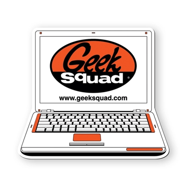 Flexible stock laptop print shape vinyl magnet with plastic coating.... from ASI 93520 Ventura Inc