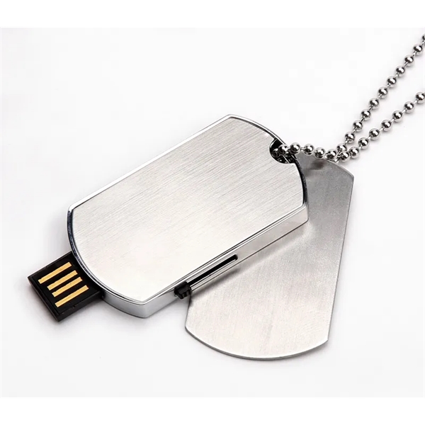 Dog Tag Drive USB 2.0 plus 1C1P silkscreen OR laser engraving... from ASI 37218 Athena Promo (tm)