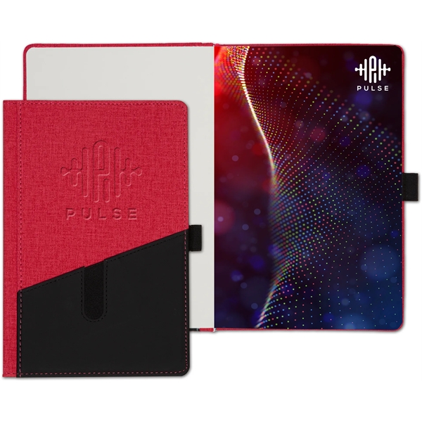 5.5" x 8.5" textured hard bound covers with a front pocket,... from ASI 91340 Journalbooks/Timeplanner Calendars