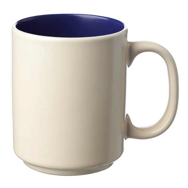 13 oz. two-tone ceramic mug with matte outer finish and easy... from ASI 39552 BEL Promo