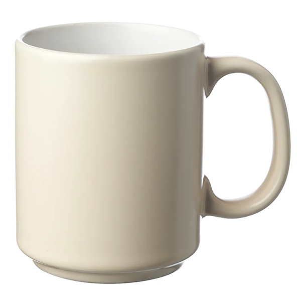 13 oz. two-tone ceramic mug with matte outer finish and easy... from ASI 39552 BEL Promo