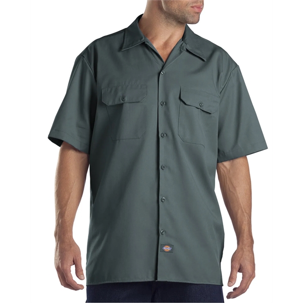 Dickies men's short sleeve work shirt with moisture-wicking technology and stain-release... from ASI 34063 alphabroder