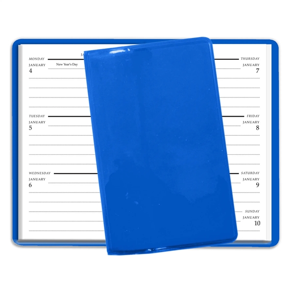 56 Week 5.81"H x 3.5"W weekly pocket planner with translucent vinyl... from ASI 54040 Fey Promo / Fey Calendar Impressions