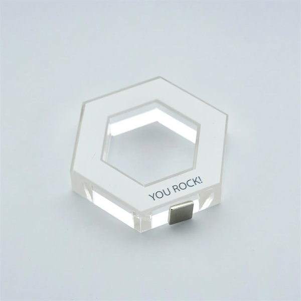 Magnetism award with aluminum look and magnet add-on optional.... from ASI 93986 Visions/Awardcraft