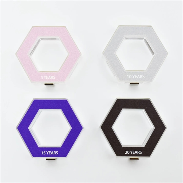 Magnetism award with aluminum look and magnet add-on optional.... from ASI 93986 Visions/Awardcraft