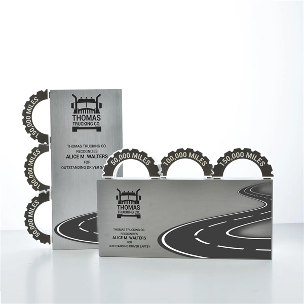 Magnetism award with aluminum look and magnet add-on optional.... from ASI 93986 Visions/Awardcraft