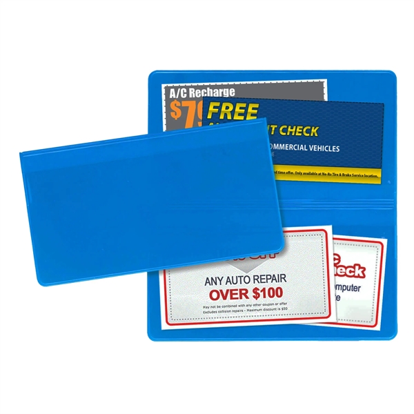 Translucent coupon holder made of vinyl measuring 3.62"H x 6.75"W with... from ASI 54040 Fey Promo