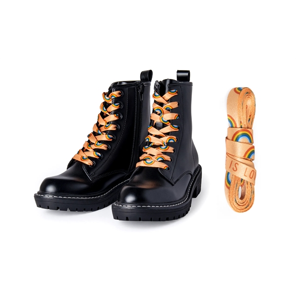 Shoelaces are dye sublimated and can be crafted with custom designs... from ASI 45657 Pop! Promos