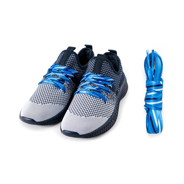 Shoelaces are dye sublimated and can be crafted with custom designs... from ASI 45657 Pop! Promos