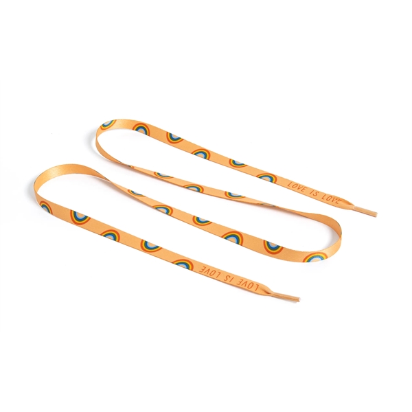 Shoelaces are dye sublimated and can be crafted with custom designs... from ASI 45657 Pop! Promos