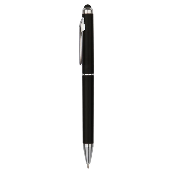 Metal twist action ballpoint pen with stylus top... from ASI 31517 Admart Products