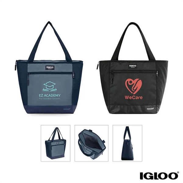 Igloo® MaxCold® Evergreen 16-Can RPET Cooler Tote... from ASI 67866 Logomark/Valumark