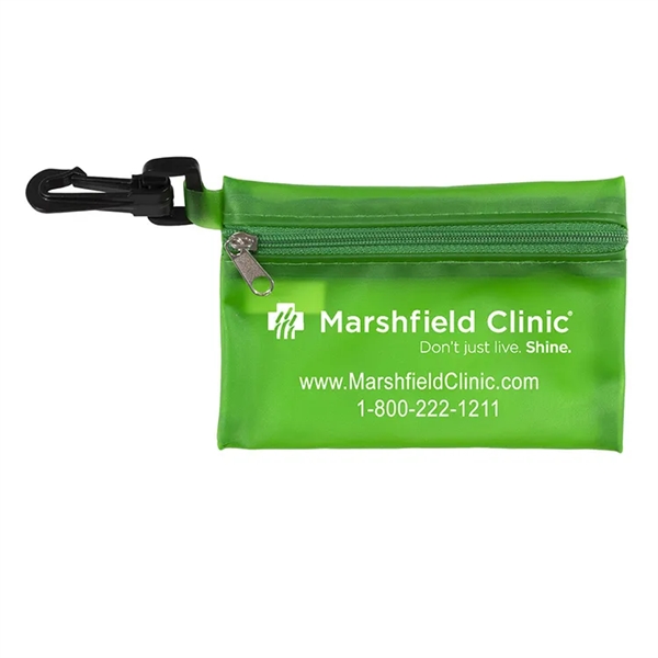 19 piece first aid kit with a zippered pouch, bandages, antibiotic... from ASI 62660 Innovation Line