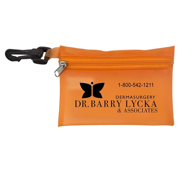 19 piece first aid kit with a zippered pouch, bandages, antibiotic... from ASI 62660 Innovation Line