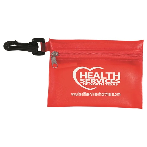 19 piece first aid kit with a zippered pouch, bandages, antibiotic... from ASI 62660 Innovation Line