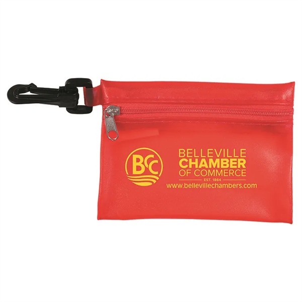 19 piece first aid kit with a zippered pouch, bandages, antibiotic... from ASI 62660 Innovation Line