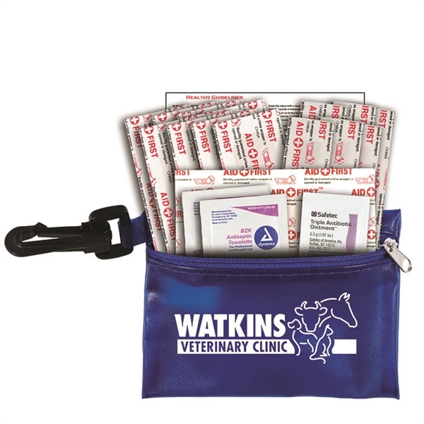 19 piece first aid kit with a zippered pouch, bandages, antibiotic... from ASI 62660 Innovation Line