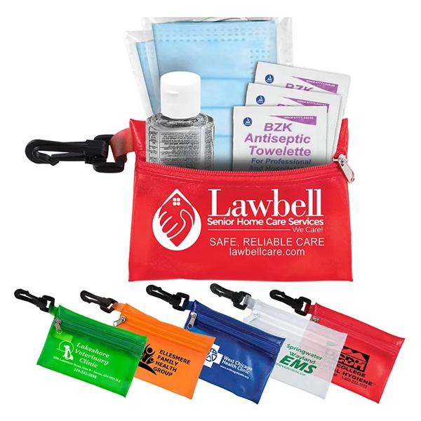 4 7/8" x 3 1/8" vinyl zip pouch with three 3-ply... from ASI 62660 Innovation Line