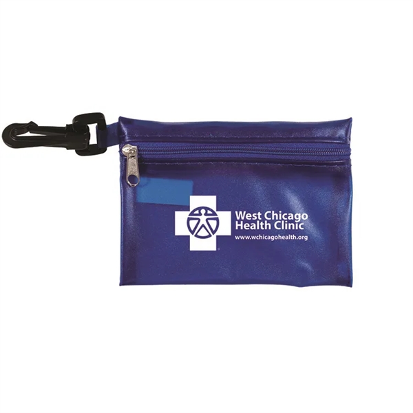 4 7/8" x 3 1/8" vinyl zip pouch with three 3-ply... from ASI 62660 Innovation Line