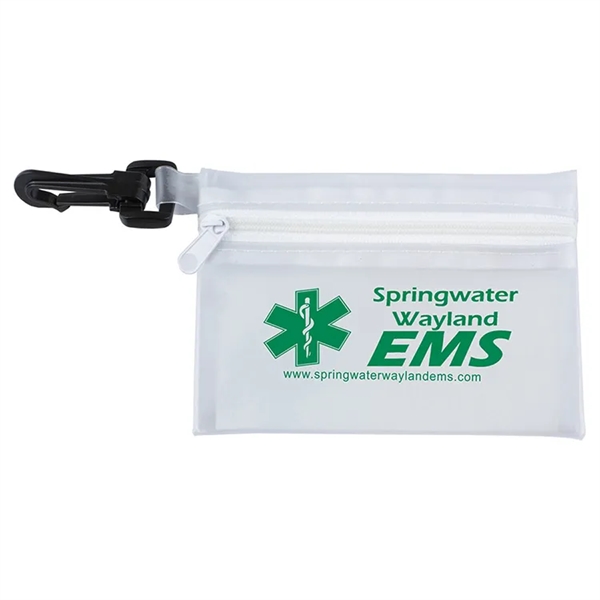 4 7/8" x 3 1/8" vinyl zip pouch with three 3-ply... from ASI 62660 Innovation Line