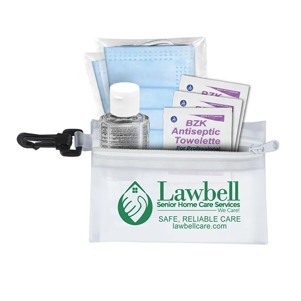 4 7/8" x 3 1/8" vinyl zip pouch with three 3-ply... from ASI 62660 Innovation Line