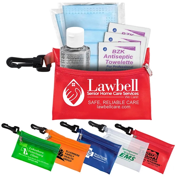 4 7/8" x 3 1/8" vinyl zip pouch with three 3-ply... from ASI 62660 Innovation Line