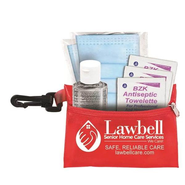 4 7/8" x 3 1/8" vinyl zip pouch with three 3-ply... from ASI 62660 Innovation Line