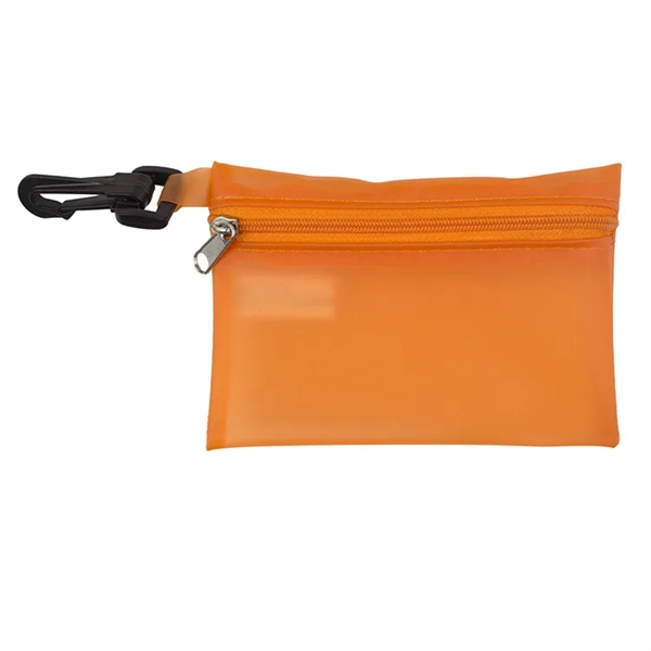 4 7/8" x 3 1/8" vinyl zip pouch with three 3-ply... from ASI 62660 Innovation Line