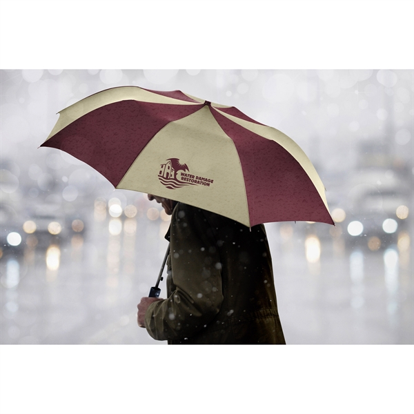 Auto open, folding umbrella with a plastic handle.... from ASI 93990 IMAGEN Brands