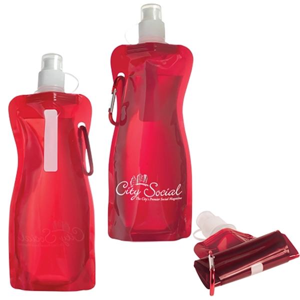 16 oz. bendable sports bottle with carabiner and product information card.... from ASI 62190 Illini