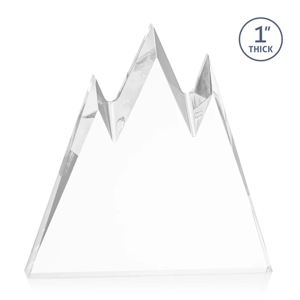 The freestanding Clear Acrylic Banff Peak VividPrint™ Award is a true... from ASI 84592 St Regis Group / St Regis