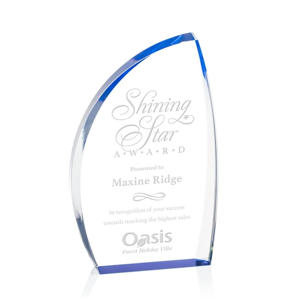 The Duncan Award features solid clear acrylic with blue accent that... from ASI 84592 St Regis Group / St Regis