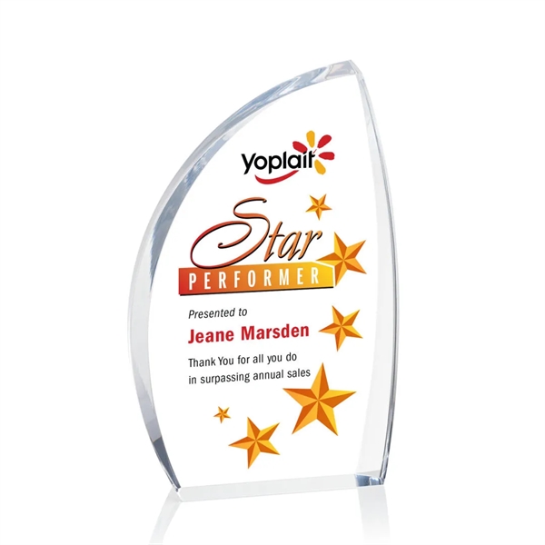 The Duncan VividPrint™ Award features solid clear acrylic that reveals a... from ASI 84592 St Regis Group / St Regis