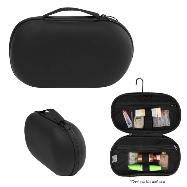 Silicone and mesh toiletry bag with zippered compartments and carrying handle.... from ASI 61125 Hit Promotional Products / Hit®