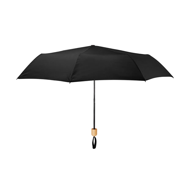 41" rPET folding umbrella with steel frame and bamboo handle.... from ASI 61125 Hit Promotional Products / Hit®