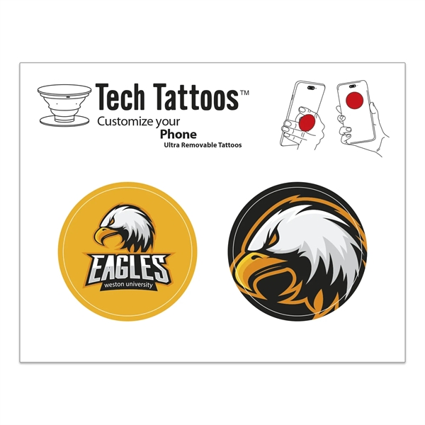 Full Color phone tech tattoos.... from ASI 56950 Gill Studios Inc / Gill-Line®