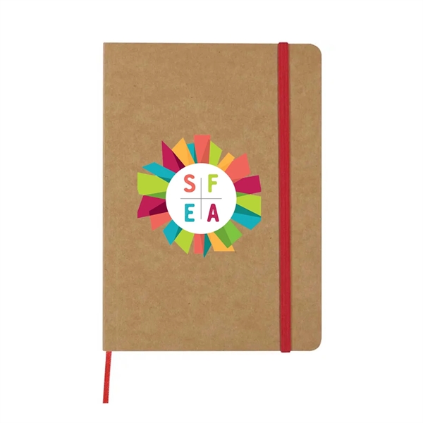 5" x 7" Jornikolor 80-page notebook with elastic band closure and... from ASI 63549 Jornik Manufacturing Corp