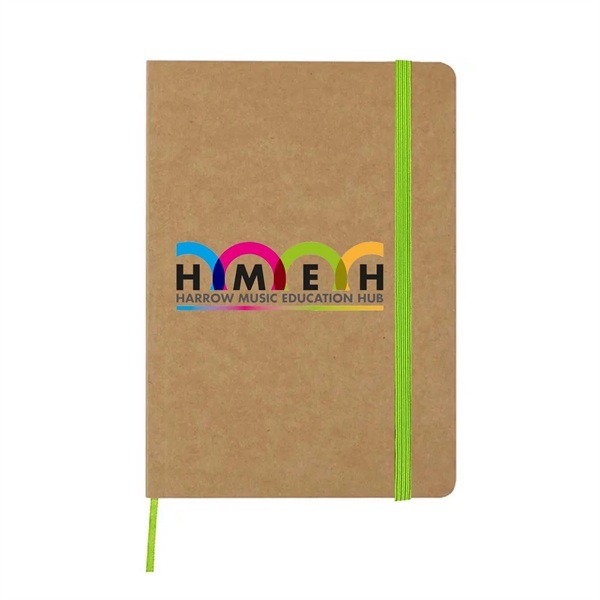 5" x 7" Jornikolor 80-page notebook with elastic band closure and... from ASI 63549 Jornik Manufacturing Corp