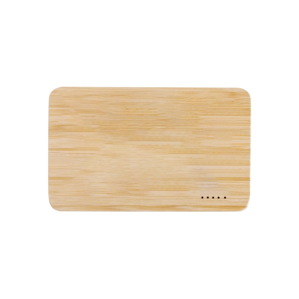 Eden Bamboo Wireless Power Bank 5,000mAh. Eco Friendly with Dual Charge... from ASI 74741 NVS Promo Designs, Inc.