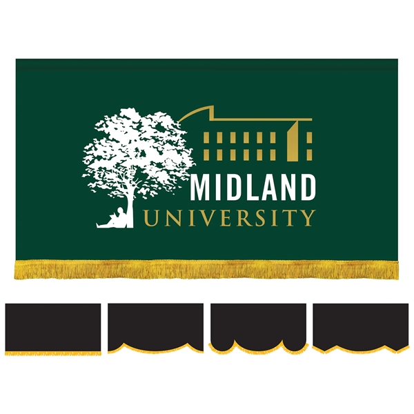 3' x 6' Custom Digitally Printed Parade Lead Banner with Fringe... from ASI 80228 Quinn